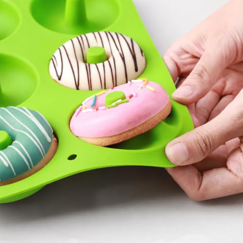 Non Stick Silicone Donut Pan 2Pack (2 Count)