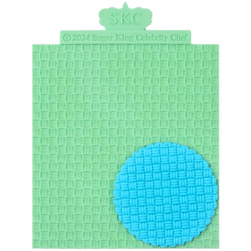 Sweater Texture Fondant Impression Mats Knit Fondant Embosser Texture Mats for Clay Cake Decorating Molds 1Pcs