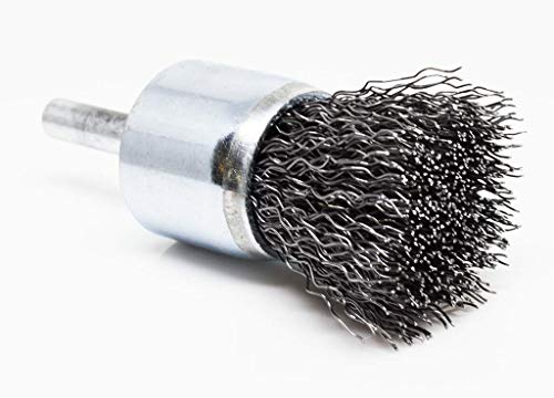 1" Crimped Wire End Brush for Cleaning Derusting Paint Removal Deburring
