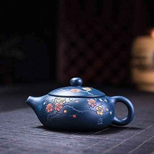 New Handmade Purple Clay Teapot Pure Beauties Kettle Painted Plum Fragrant Teapot Tea Set Gift 160ml for Women Tea Party Tea Cup