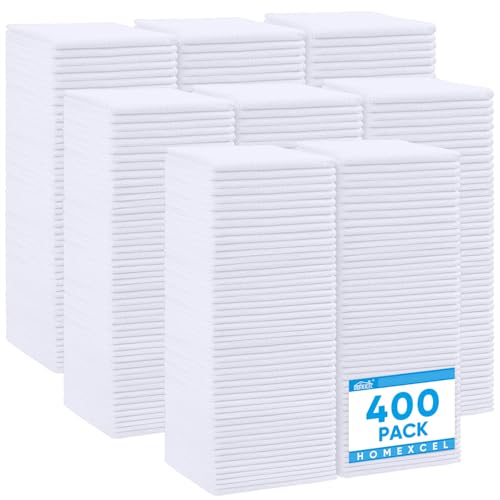 White Microfiber Cleaning Cloth 400 Pack (400 Count)