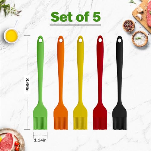 Silicone Basting Pastry Brushes (5 Count)