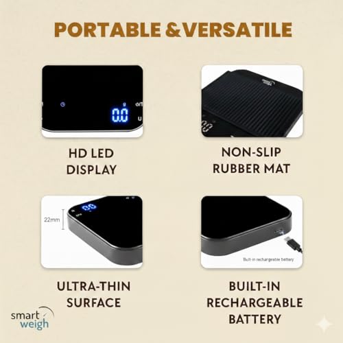 Coffee & Espresso Scale with Timer