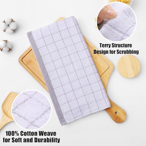 100% Cotton Terry Kitchen Dish Cloths (8 Count)