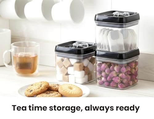 Flip Tite Food Storage Container 5" LARGE Size Airtight Lid Lock Top (3 Count)
