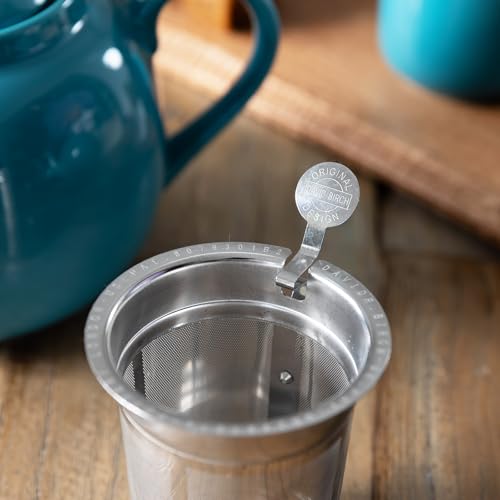 Farmhouse 4 Cup Ceramic Teapot with Removable Infuser and Lid