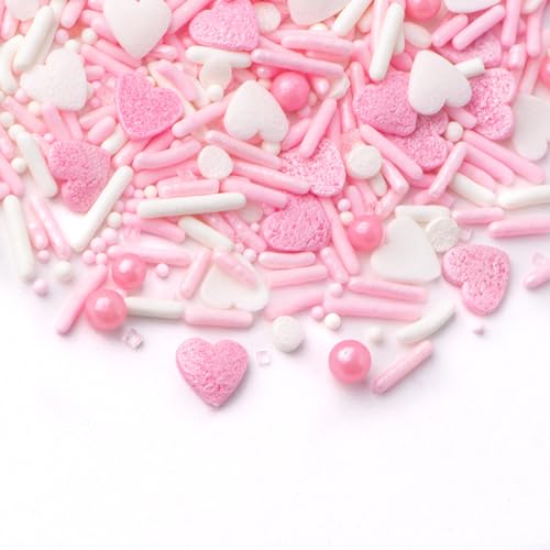 Valentines Day Heart Sprinkle Mix (4 Ounce)