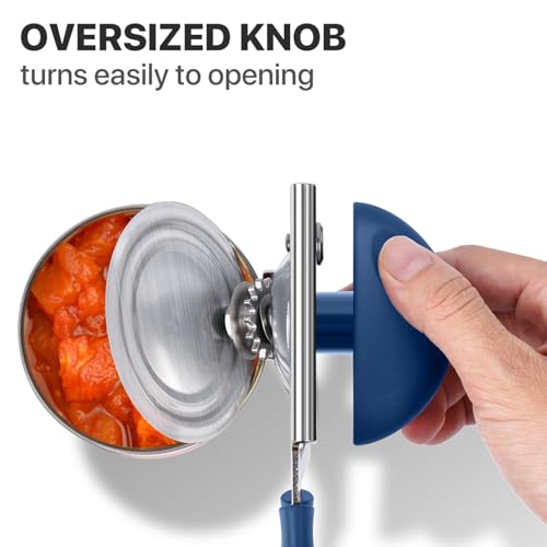 Heavy Duty Hand Can Opener with Comfortable Grip for Seniors