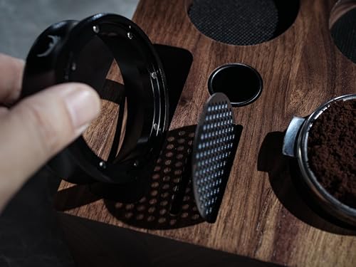 Walnut Espresso Tamping Station 54mm for Breville