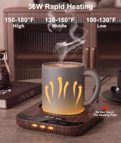 Smart Coffee Mug Warmer with LED Display