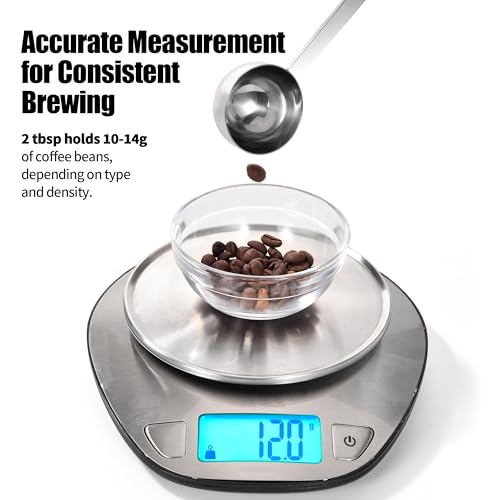 Metal 4.3in Long Handle Coffee Scoop for Ground Coffee