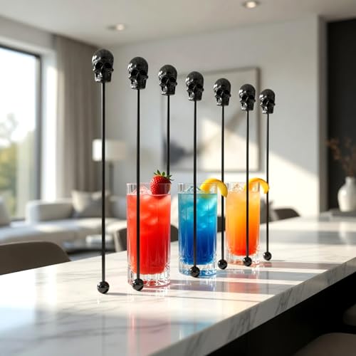6 Pcs 7.5'' Metal Stir Sticks