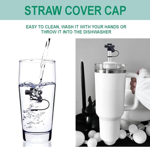 Gun Silicone Straw Covers for Stanley Cup (2 Count)