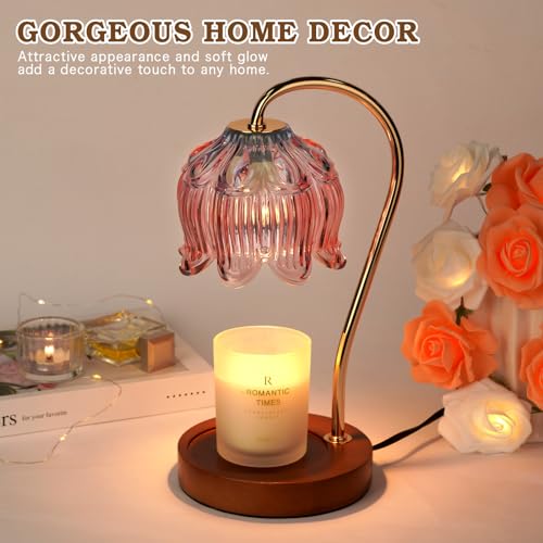 Flower Candle Warmer Lamp with Timer