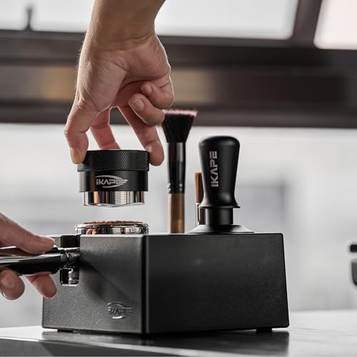 8-IN-1 51MM Espresso Tool Set, Coffee Tamper & Distributor Kit with Magnetic Funnel, Puck Screen, Tamper Station, WDT Tool, Cleaning Brush & Towel for Home Barista