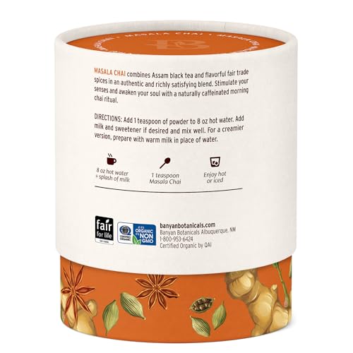 Masala Chai Organic Tea with Assam Black Tea (3 Ounce)