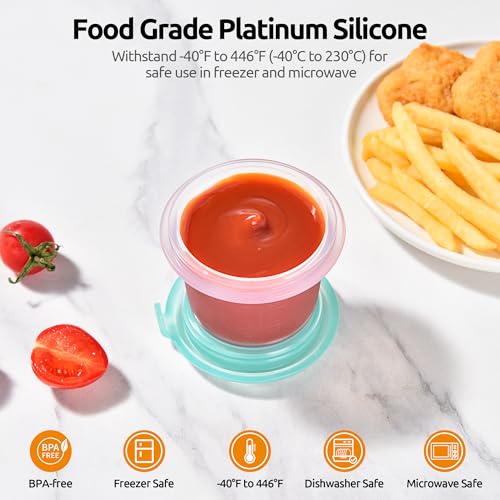 Silicone Container with Lids