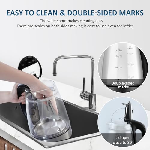 Cool Touch Electric Kettle with 6 Temp Presets for Tea