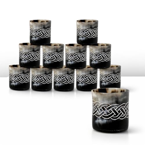 Viking Horn Shot Glasses Set of 12 (12 Count)