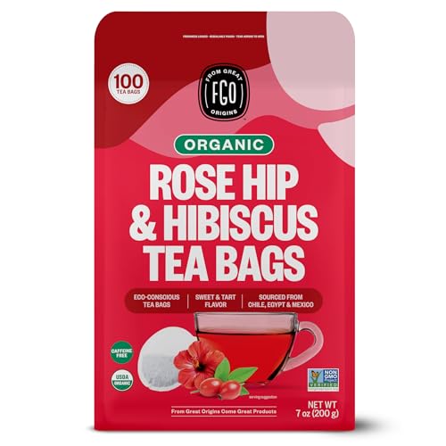 Organic Rosehips Tea (100 Count)