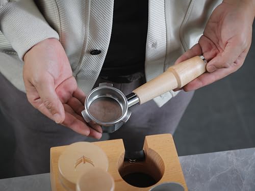 Bottomless Portafilter 54mm Breville Compatible Maple Handle