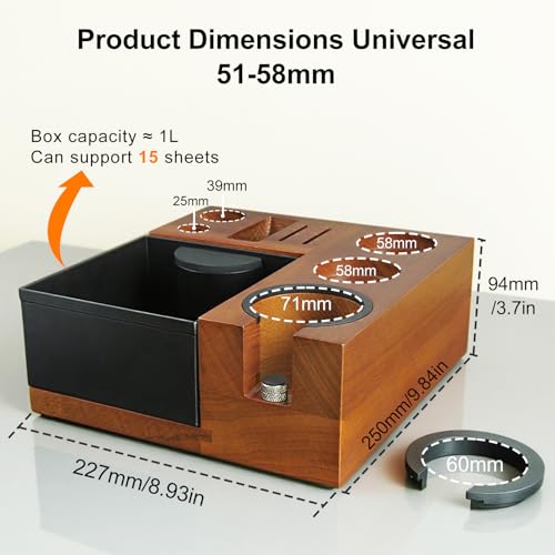 Espresso Tamping Station Knock Box