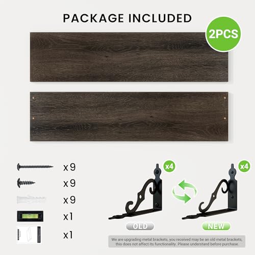 Floating Shelves for Wall Decor (2 Count)