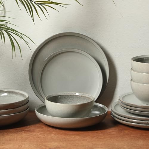 Beckett Stoneware Matte Reactive Glaze 16 Piece