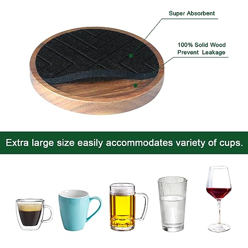 Coasters for Drinks Absorbent 5 Pack