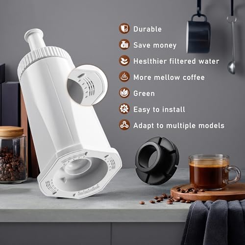 Water Filter Fit for Breville Espresso Barista Touch BES880 BES980 (8 Count)