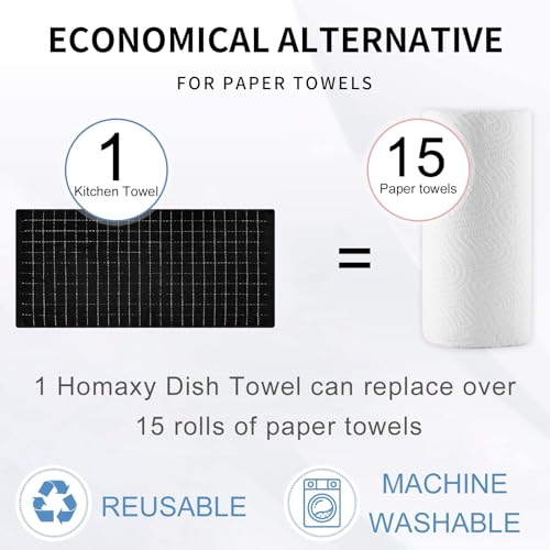 100% Cotton Terry Kitchen Towels (6 Count)