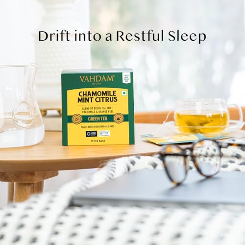Chamomile Mint Citrus Green Tea Bags (15 Count)