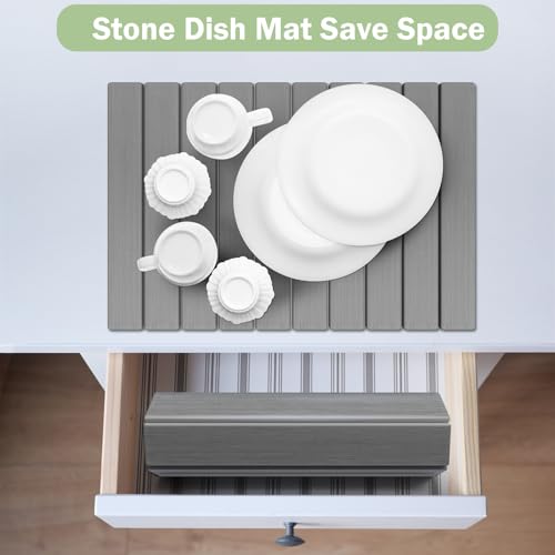 Stone Dish Drying Mat for Kitchen Counter