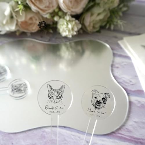 Custom Wedding Dog Stir Sticks