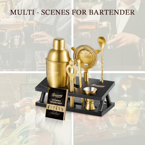 Cocktail Shaker Set Bartender Kit (6 Count)