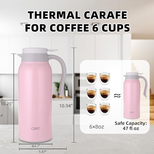 51 Oz Stainless Steel Thermal Coffee Carafe