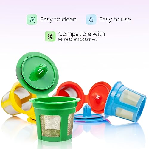 4 Pack Reusable K Cups for Keurig Coffee Makers (4 Count)