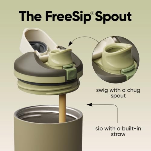 FreeSip Tumbler Stainless Steel Water Bottle 30 oz Off Road