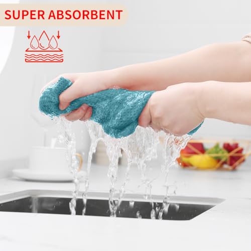 100% Cotton Waffle Weave Kitchen Dish Towels 8 (8 Count)
