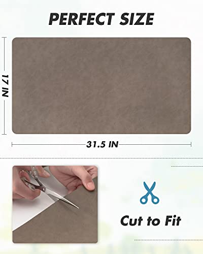 Coffee Mat Hide Stain Rubber Backed Absorbent Dish Drying Mat for Kitchen Counter