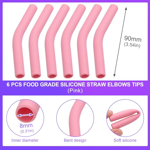 6Pcs Metal Straw Silicone Tips 5