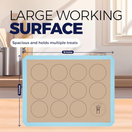 Macaron Baking Mat Silicone Non Stick (4 Count)