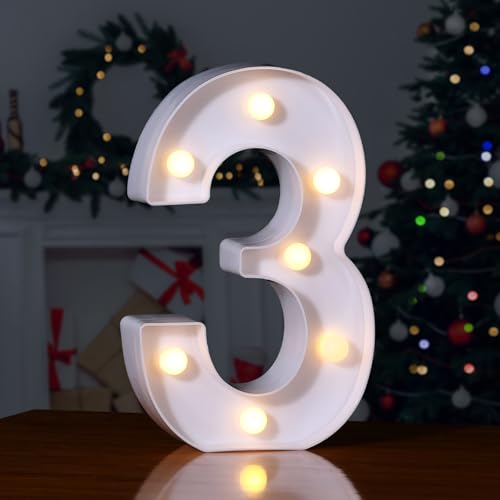 Decorative Led Marquee Light Up Number