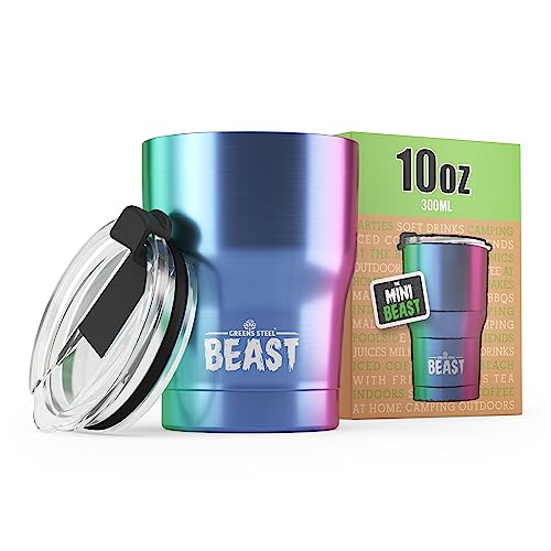 Beast 10 oz Tumbler Stainless Steel Vacuum Insulated Coffee Ice Cup Double Wall Travel Flask