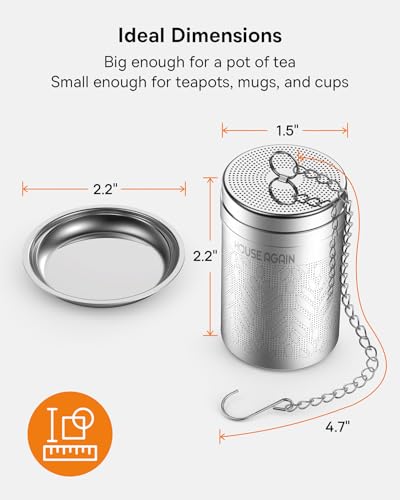 2 Pack Tea Strainers for Loose Tea (2 Count)