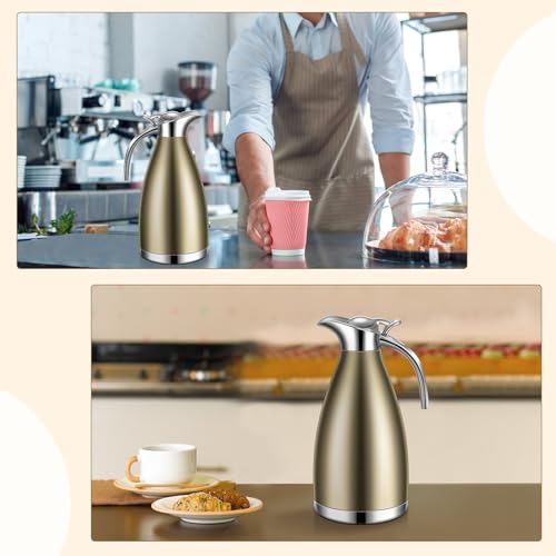 2 Pcs 68oz Thermal Coffee Carafe for Keeping Hot (2 Count)