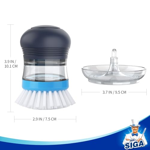 Soap Dispensing Palm Brush Storage Set
