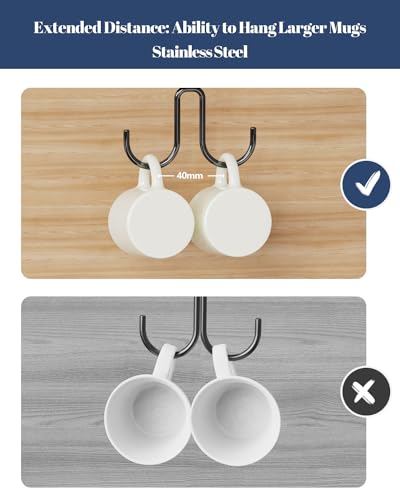 Mug Hooks Under Cabinet 3 Pack (3 Count)