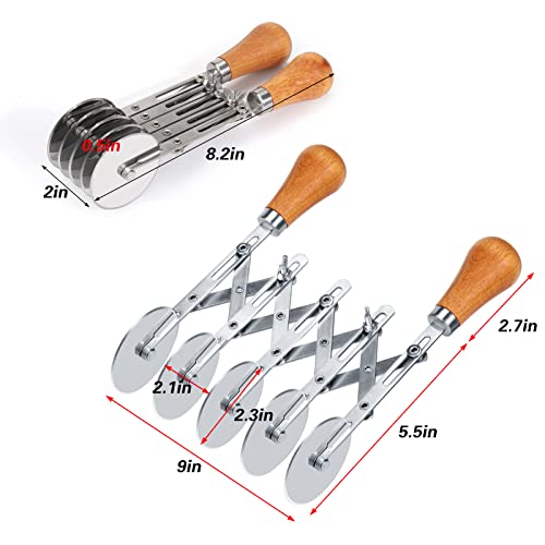 5 Wheel Pastry Cutter Stainless
