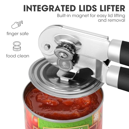 Hand Held Can Opener Manual with Magnet for Home Kitchen